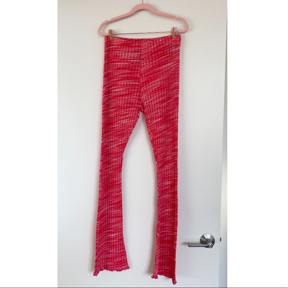 Zara Flared Ribbed Pants - Picture 7 of 11